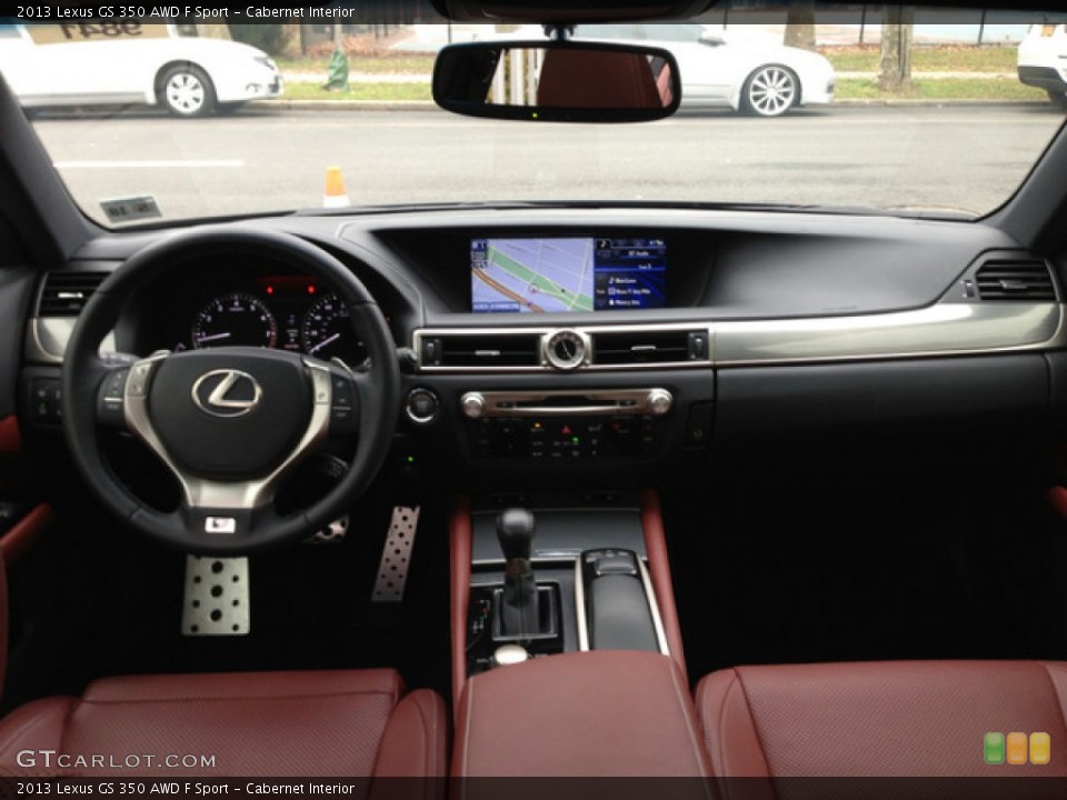 Cabernet Interior Dashboard for the 2013 Lexus GS 350 AWD F Sport #76021755