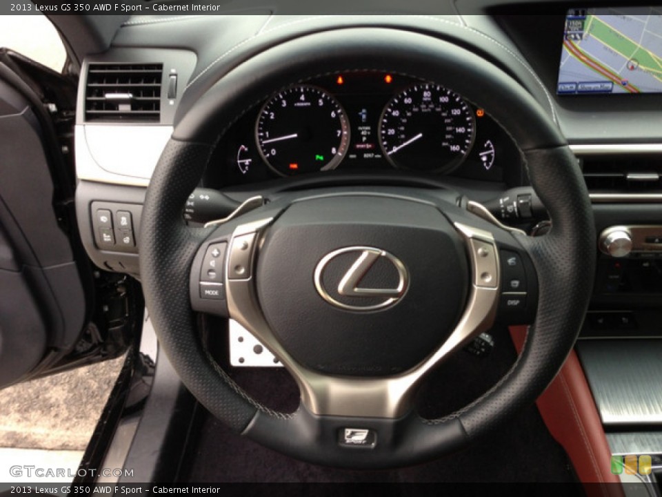 Cabernet Interior Steering Wheel for the 2013 Lexus GS 350 AWD F Sport #76021892