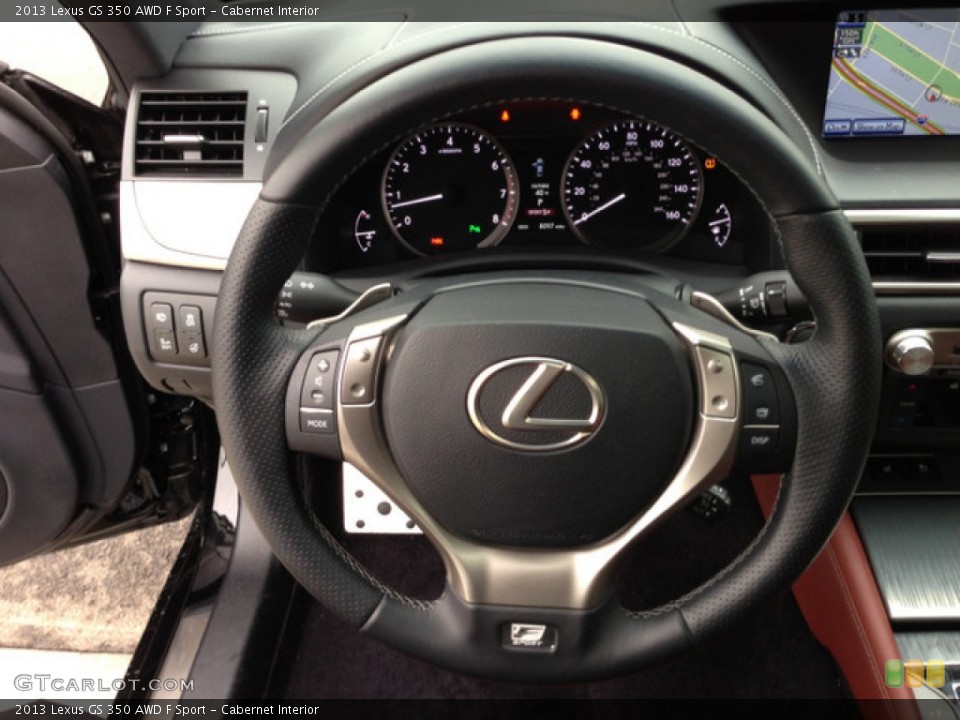 Cabernet Interior Steering Wheel for the 2013 Lexus GS 350 AWD F Sport #76021914