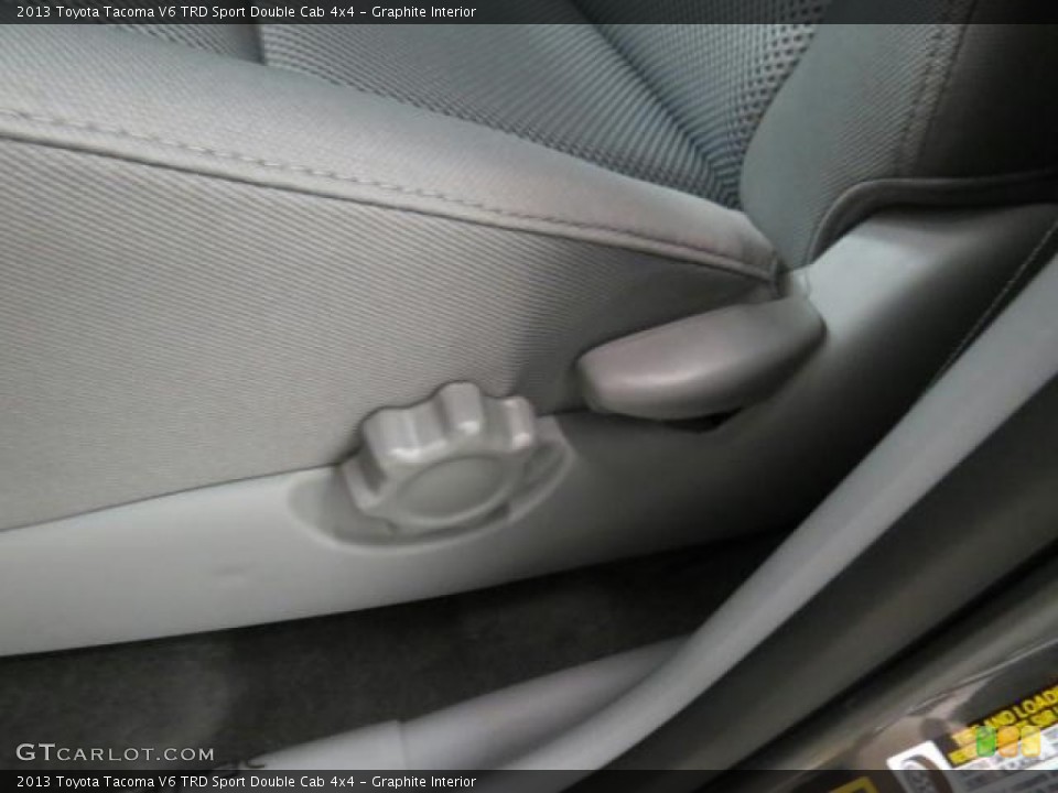 Graphite Interior Controls for the 2013 Toyota Tacoma V6 TRD Sport Double Cab 4x4 #76022730