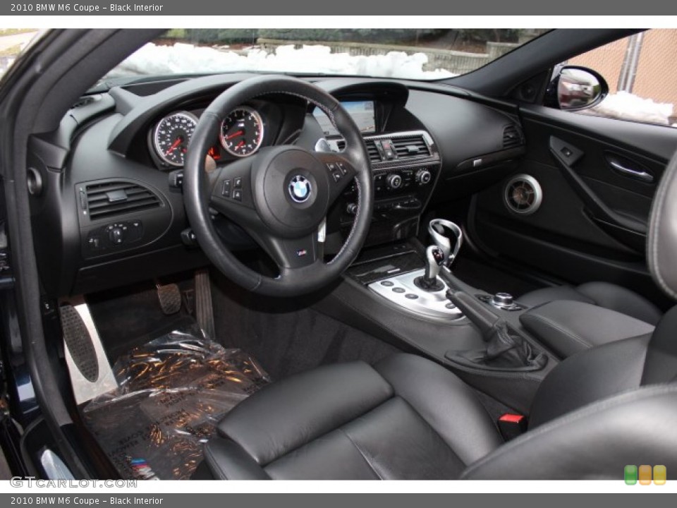 Black 2010 BMW M6 Interiors