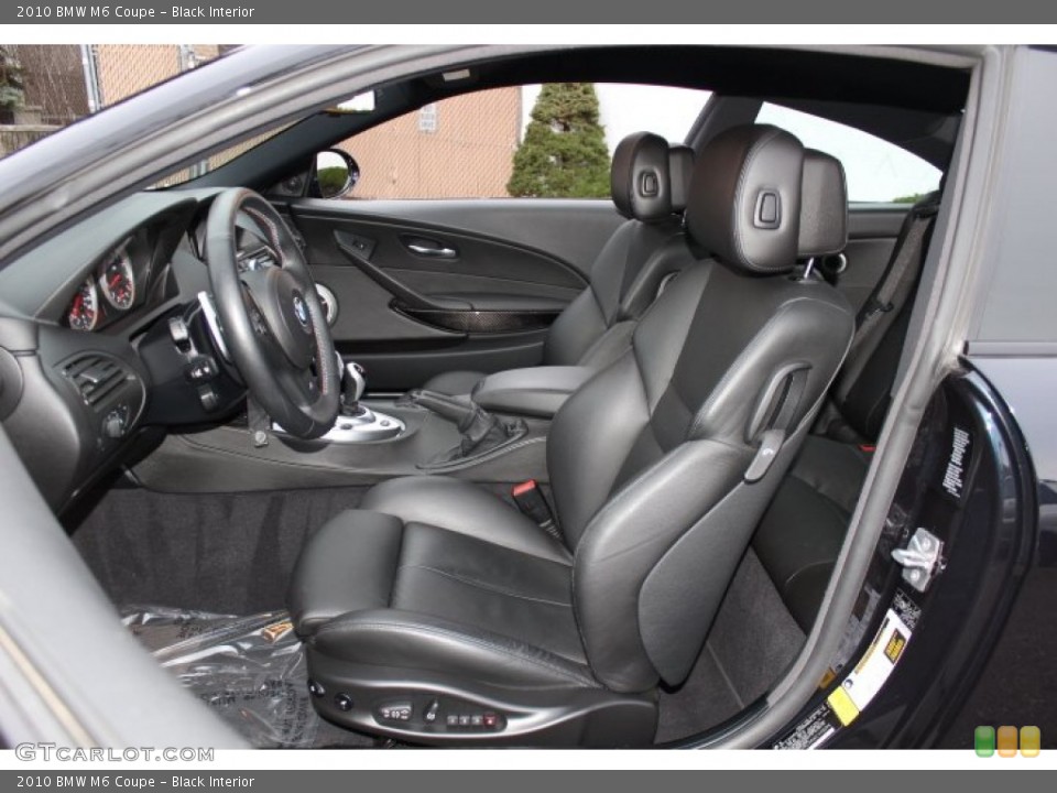 Black Interior Front Seat for the 2010 BMW M6 Coupe #76024023