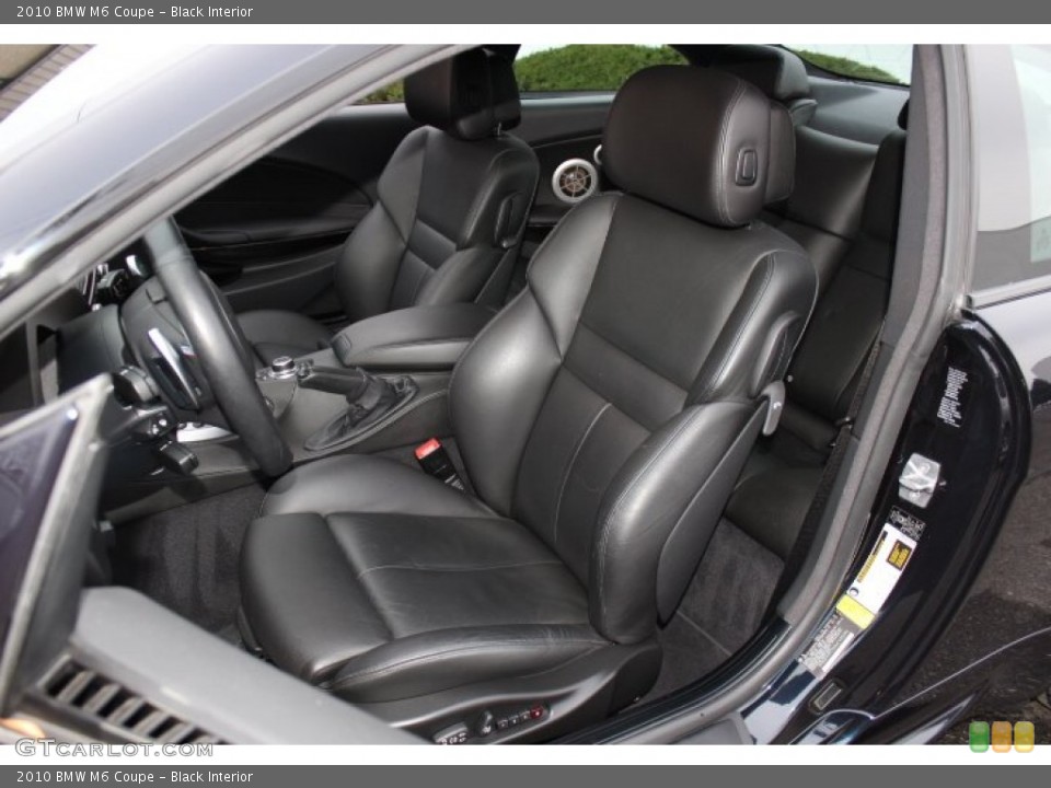 Black Interior Front Seat for the 2010 BMW M6 Coupe #76024035