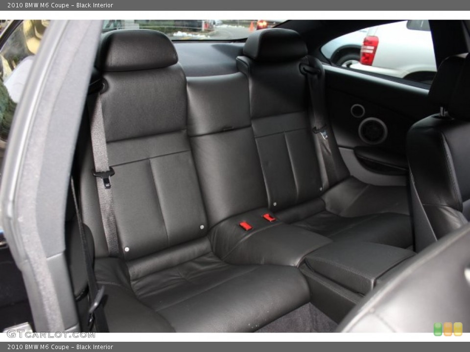 Black Interior Rear Seat for the 2010 BMW M6 Coupe #76024188