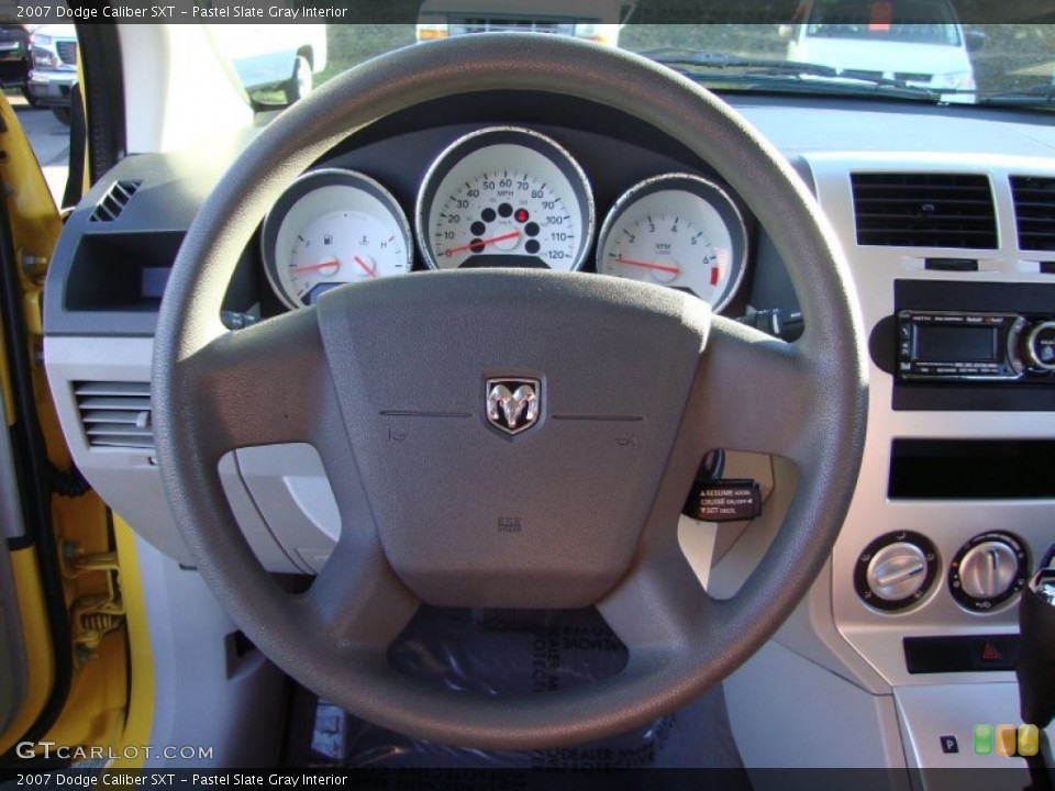 Pastel Slate Gray Interior Steering Wheel for the 2007 Dodge Caliber SXT #76024194
