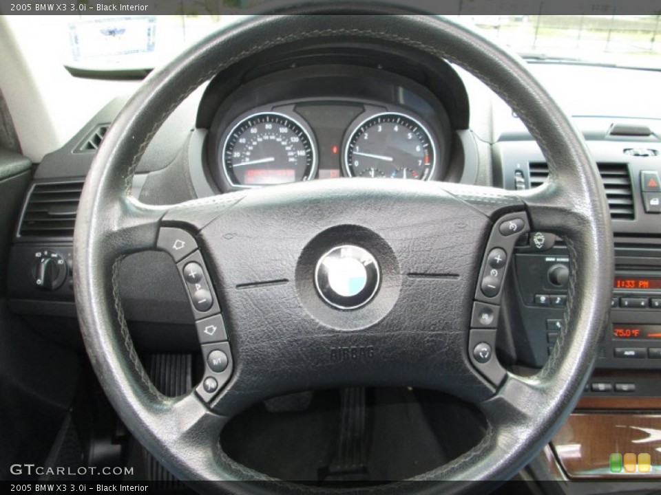 Black Interior Steering Wheel for the 2005 BMW X3 3.0i #76024392