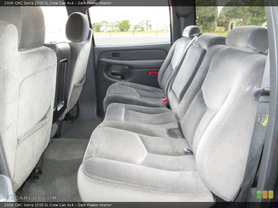Dark Pewter Interior Rear Seat for the 2006 GMC Sierra 1500 SL Crew Cab 4x4 #76027115