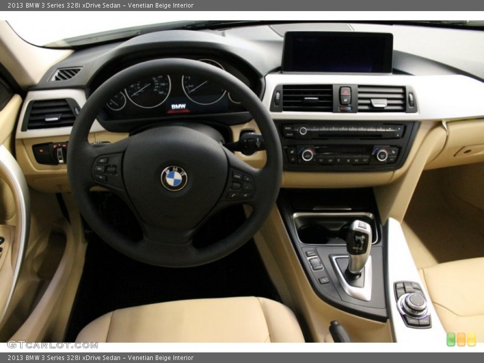 Venetian Beige Interior Dashboard for the 2013 BMW 3 Series 328i xDrive Sedan #76030305