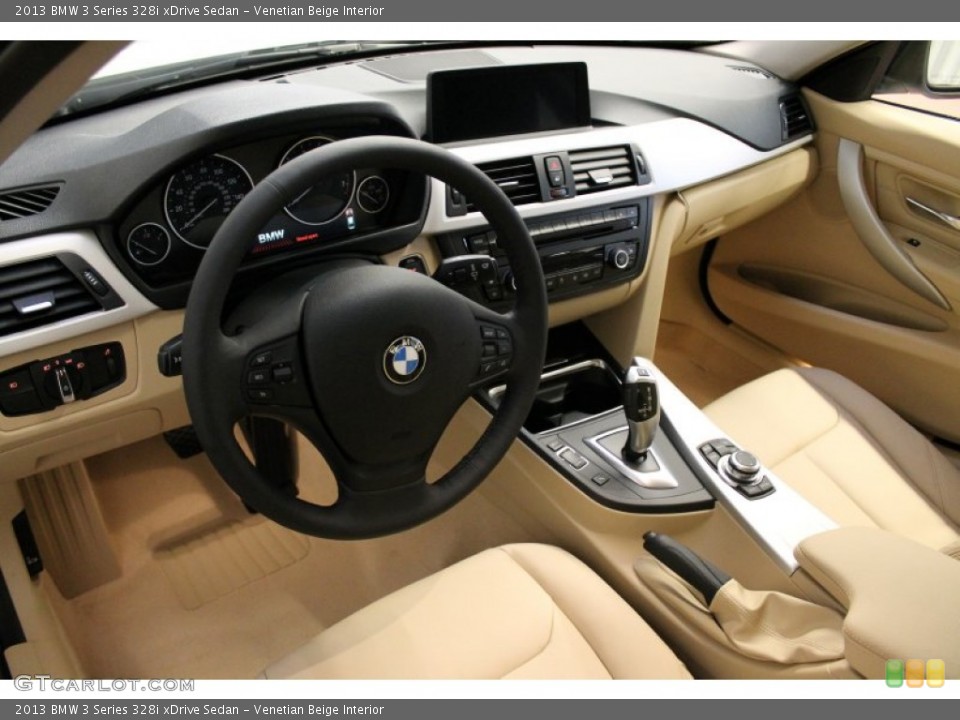 Venetian Beige Interior Prime Interior for the 2013 BMW 3 Series 328i xDrive Sedan #76030312