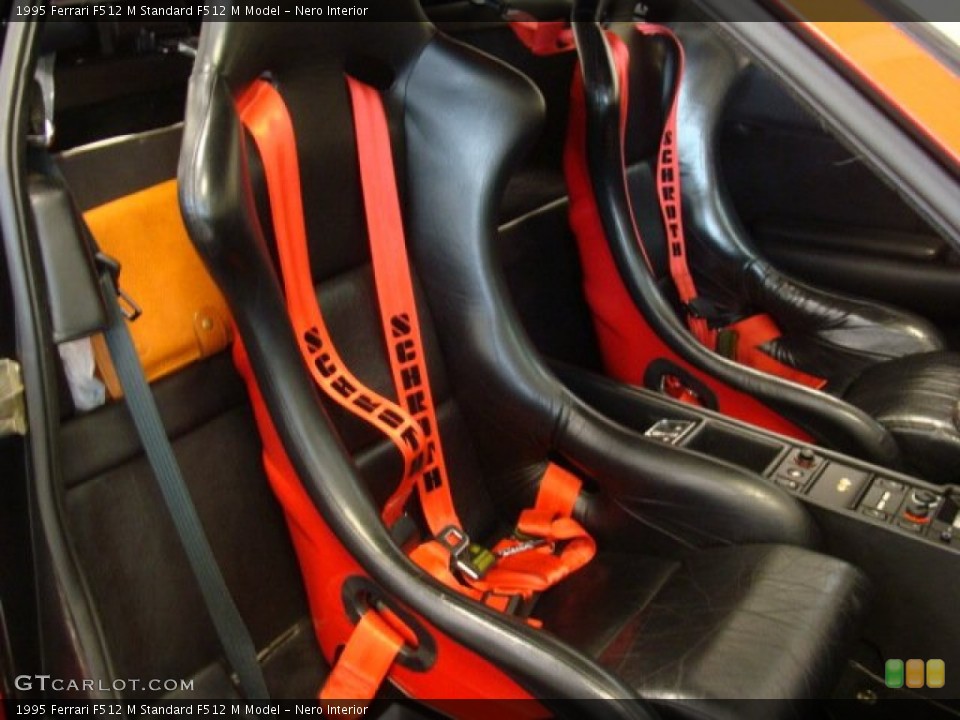 Nero Interior Front Seat for the 1995 Ferrari F512 M  #76030708