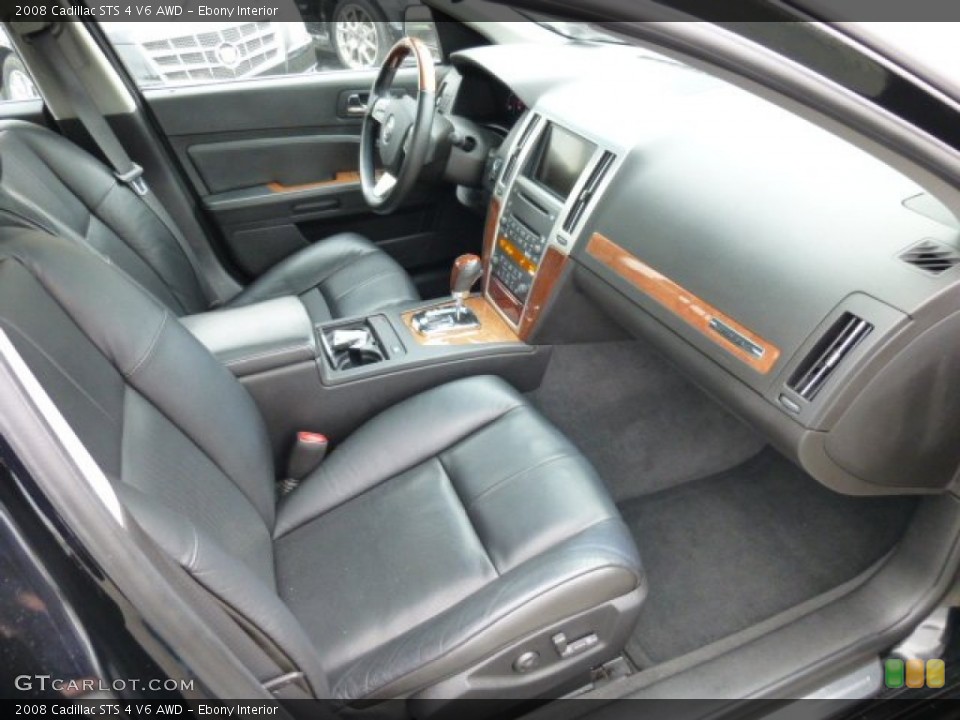 Ebony Interior Photo for the 2008 Cadillac STS 4 V6 AWD #76030946