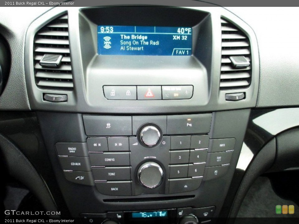 Ebony Interior Controls for the 2011 Buick Regal CXL #76033986