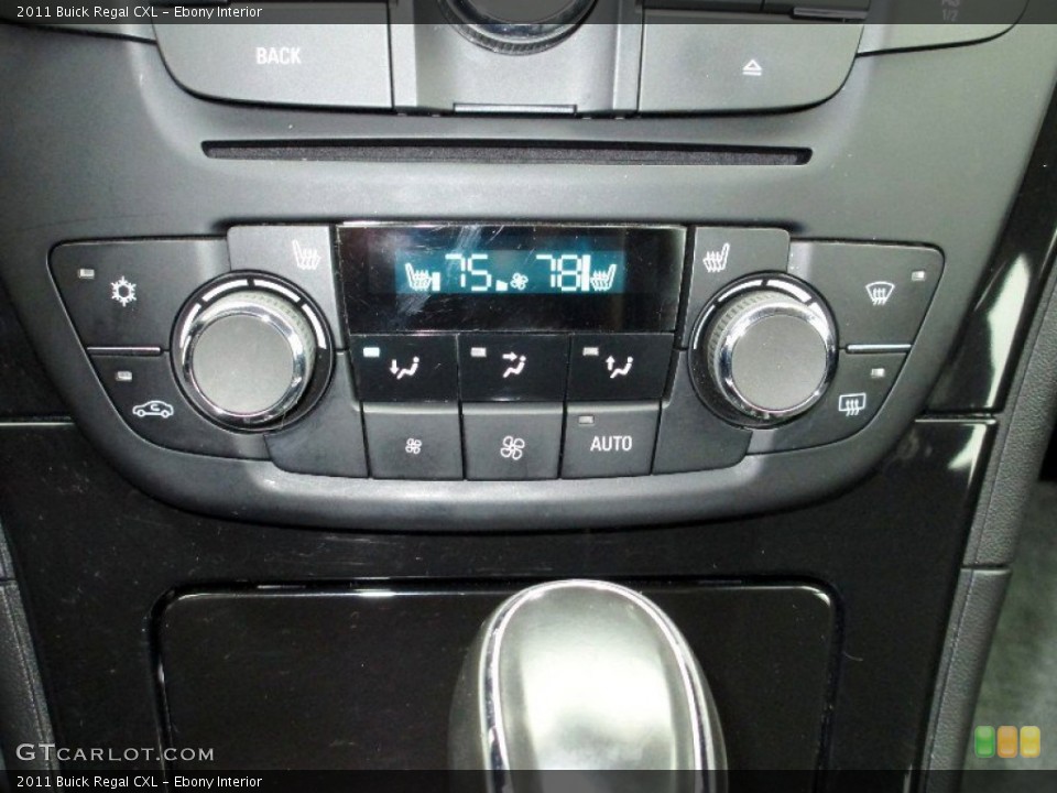 Ebony Interior Controls for the 2011 Buick Regal CXL #76034217