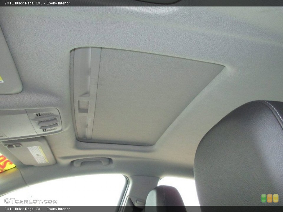 Ebony Interior Sunroof for the 2011 Buick Regal CXL #76034253