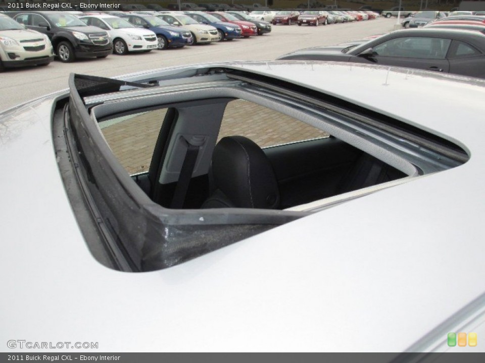 Ebony Interior Sunroof for the 2011 Buick Regal CXL #76034265