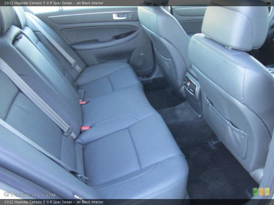 Jet Black Interior Rear Seat for the 2012 Hyundai Genesis 5.0 R Spec Sedan #76034523