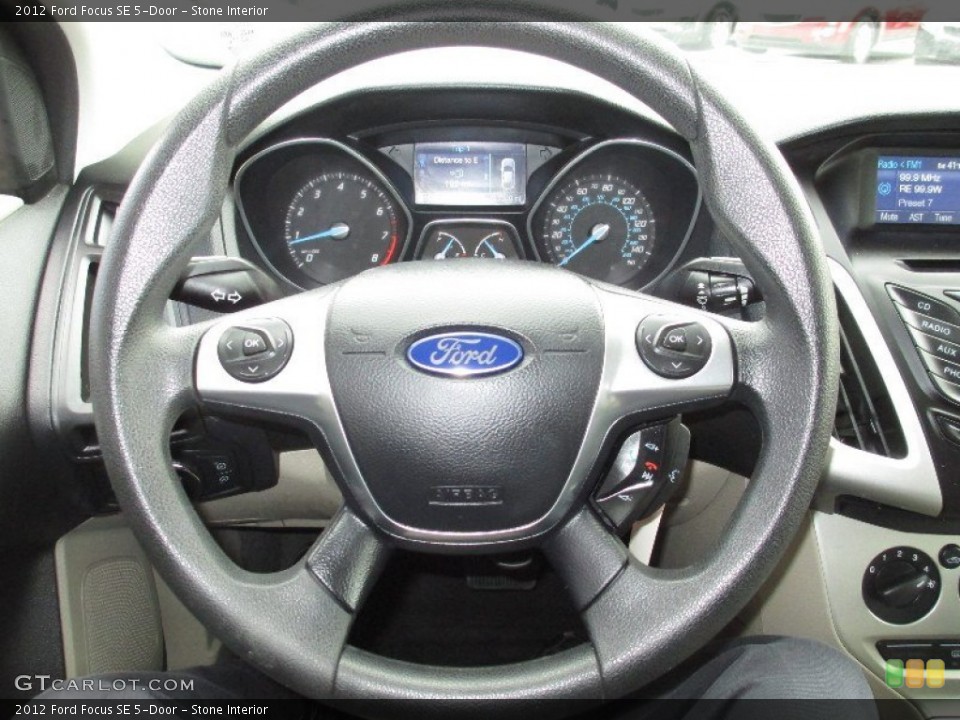 Stone Interior Steering Wheel for the 2012 Ford Focus SE 5-Door #76034606