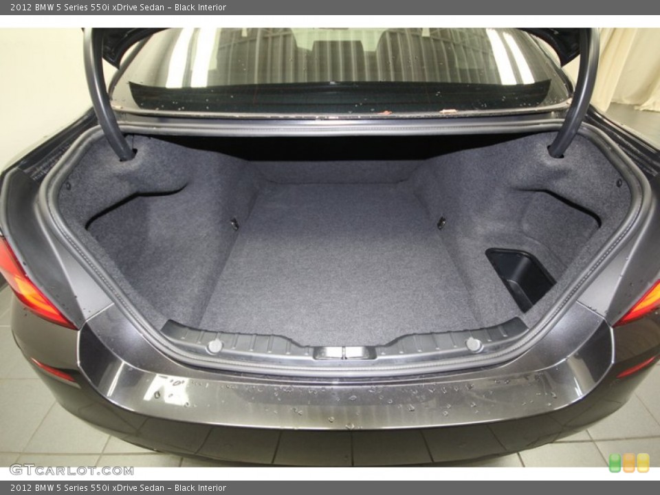 Black Interior Trunk for the 2012 BMW 5 Series 550i xDrive Sedan #76037508