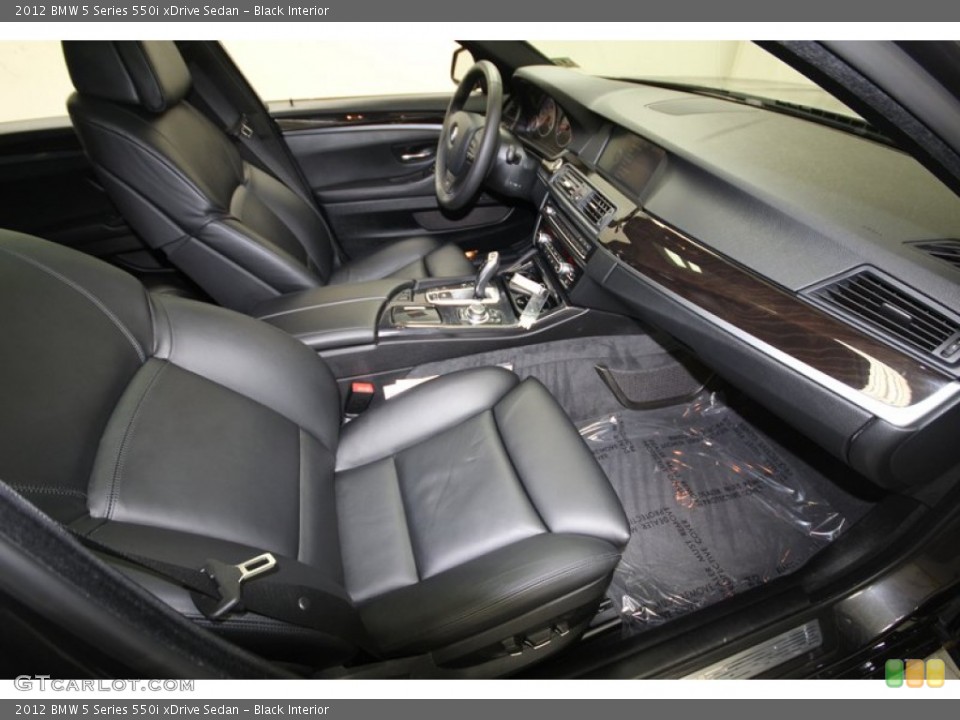 Black Interior Photo for the 2012 BMW 5 Series 550i xDrive Sedan #76037568