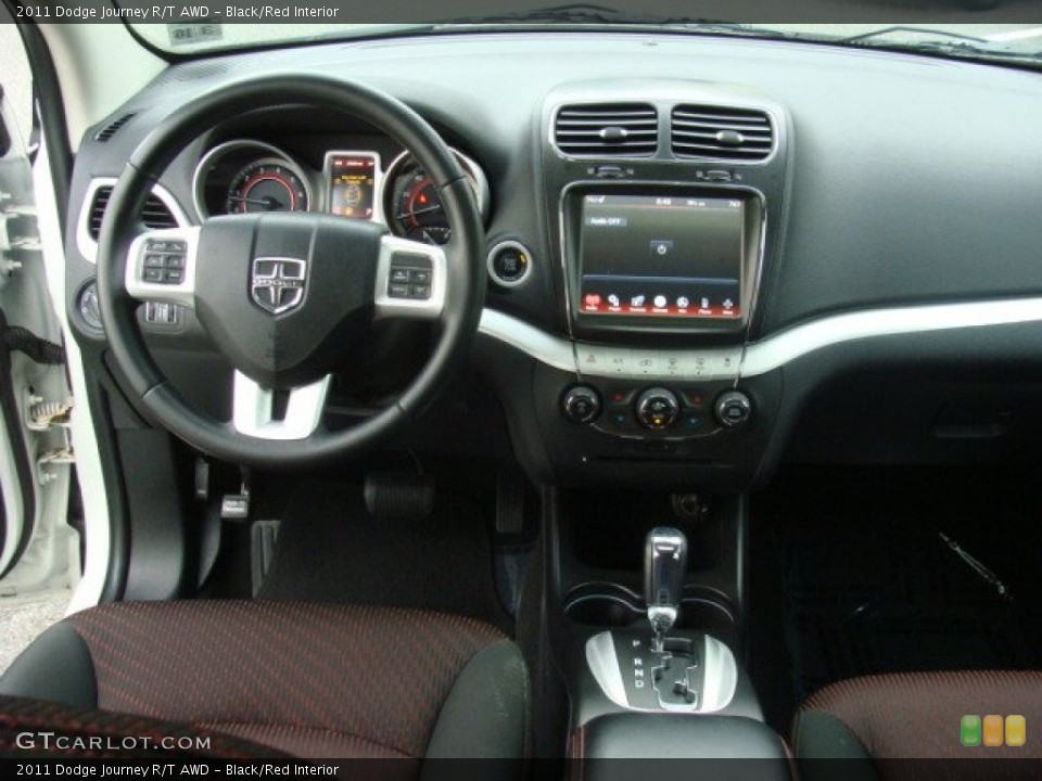 Black/Red Interior Dashboard for the 2011 Dodge Journey R/T AWD #76038483