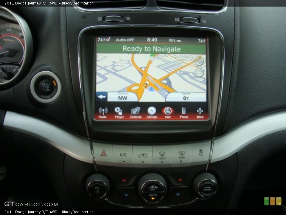 Black/Red Interior Navigation for the 2011 Dodge Journey R/T AWD #76038525