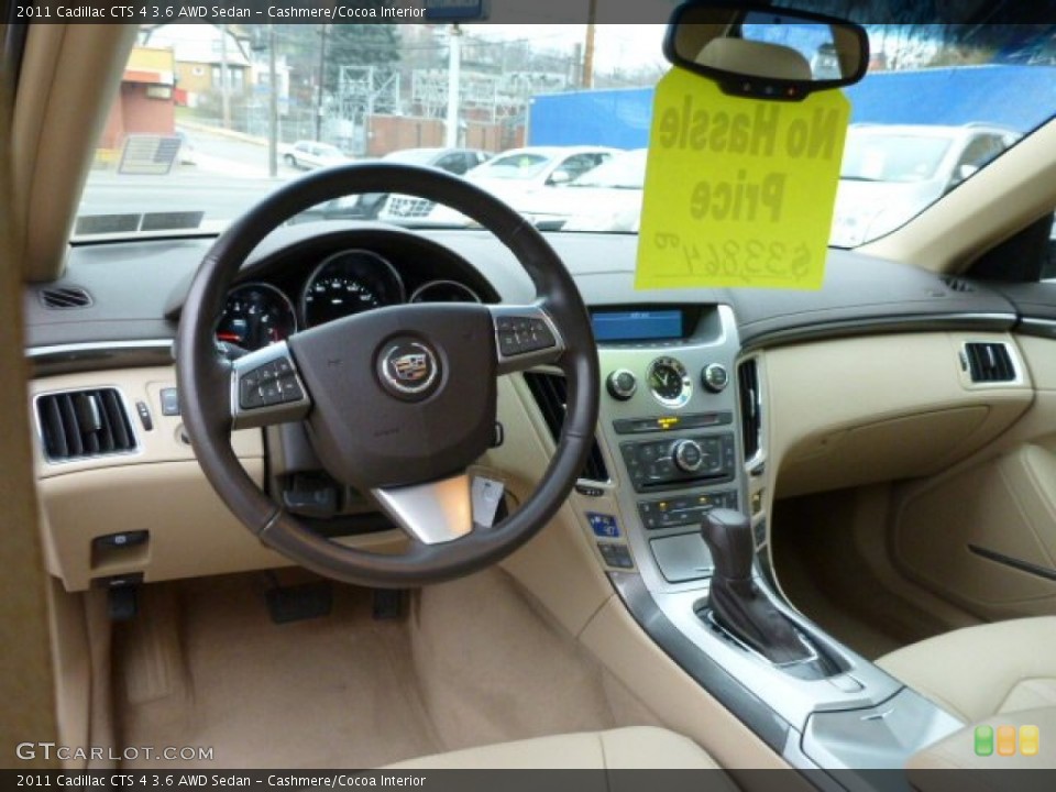 Cashmere/Cocoa Interior Photo for the 2011 Cadillac CTS 4 3.6 AWD Sedan #76038859