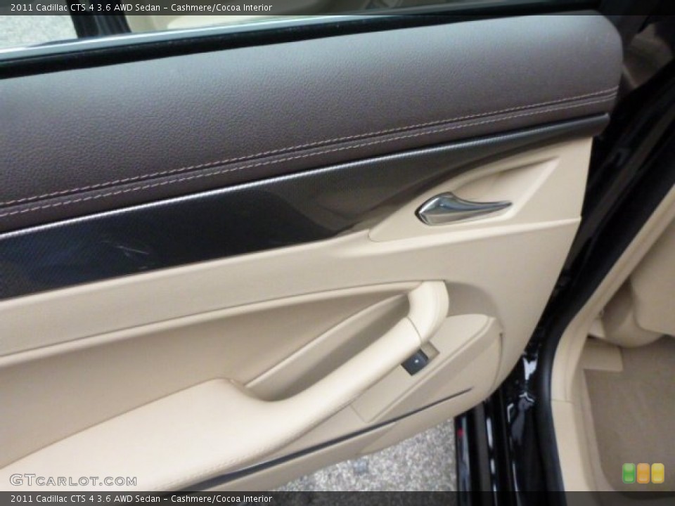 Cashmere/Cocoa Interior Door Panel for the 2011 Cadillac CTS 4 3.6 AWD Sedan #76038878