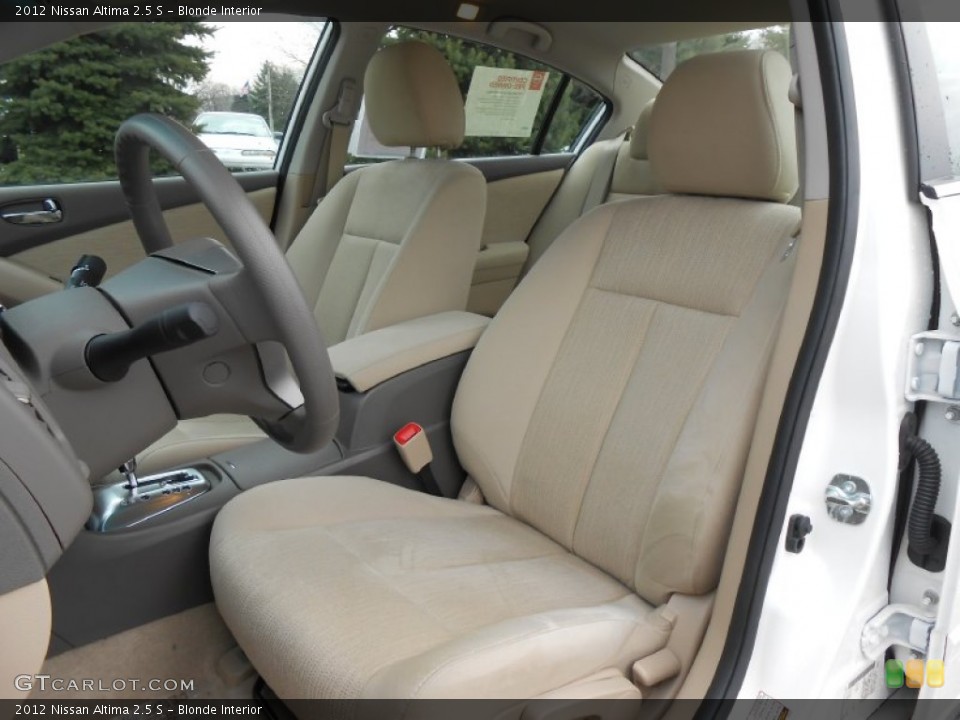 Blonde Interior Front Seat for the 2012 Nissan Altima 2.5 S #76039314