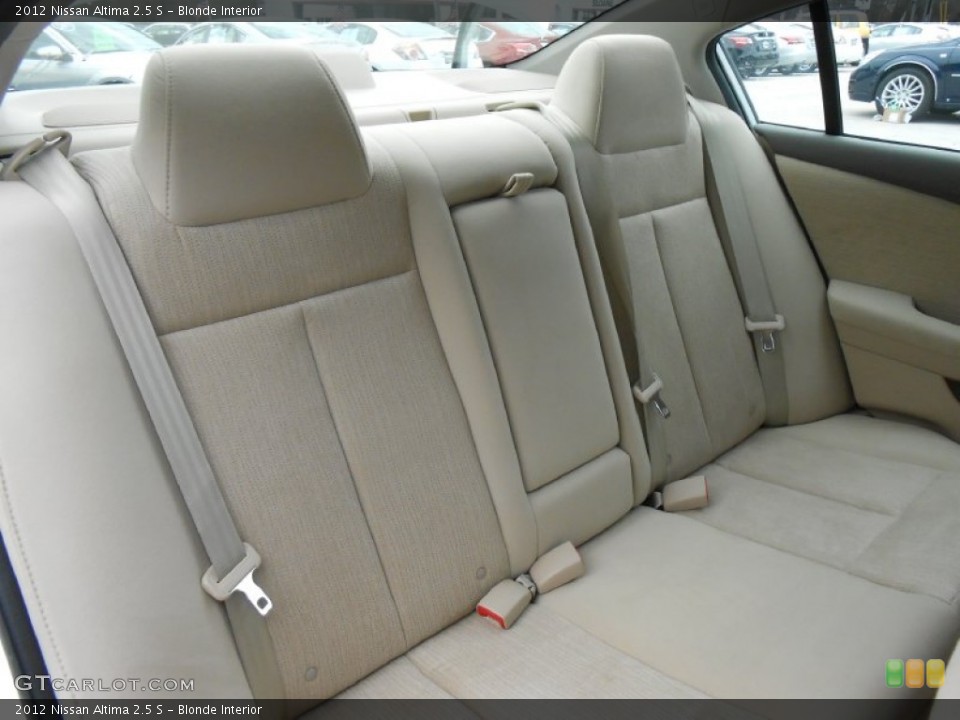 Blonde Interior Rear Seat for the 2012 Nissan Altima 2.5 S #76039350