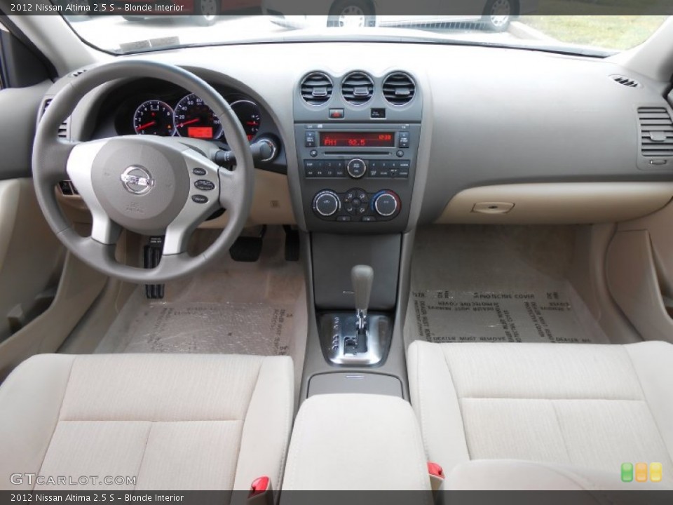 Blonde Interior Dashboard for the 2012 Nissan Altima 2.5 S #76039382