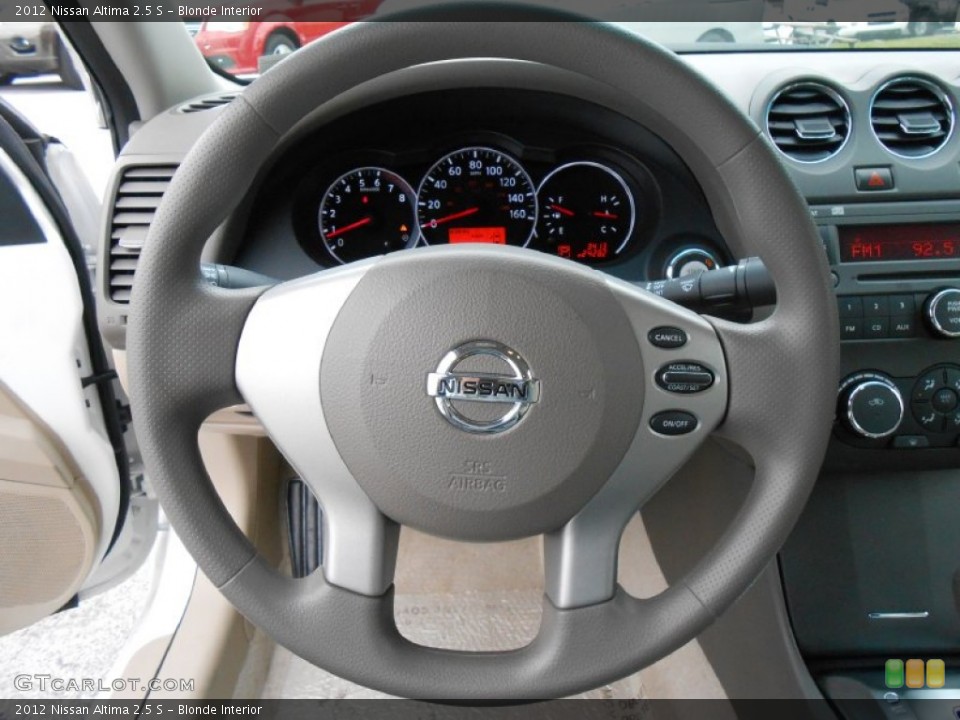 Blonde Interior Steering Wheel for the 2012 Nissan Altima 2.5 S #76039428