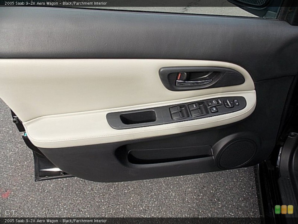 Black/Parchment Interior Door Panel for the 2005 Saab 9-2X Aero Wagon #76039827