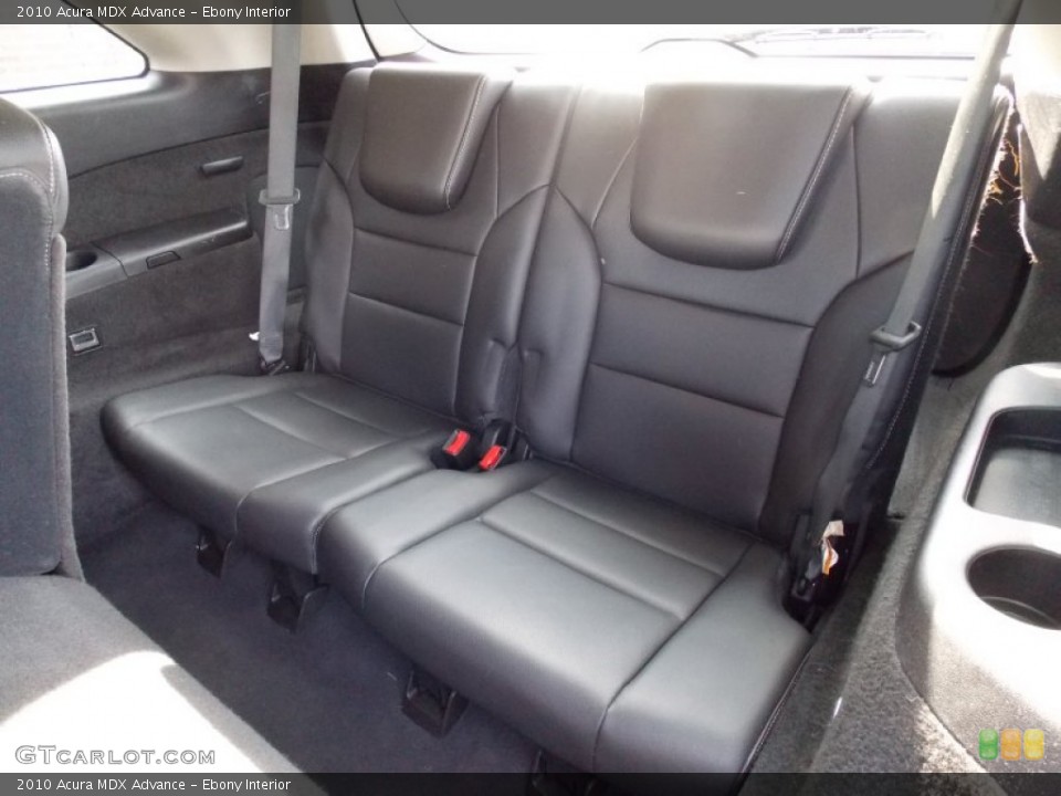 Ebony Interior Rear Seat for the 2010 Acura MDX Advance #76040553