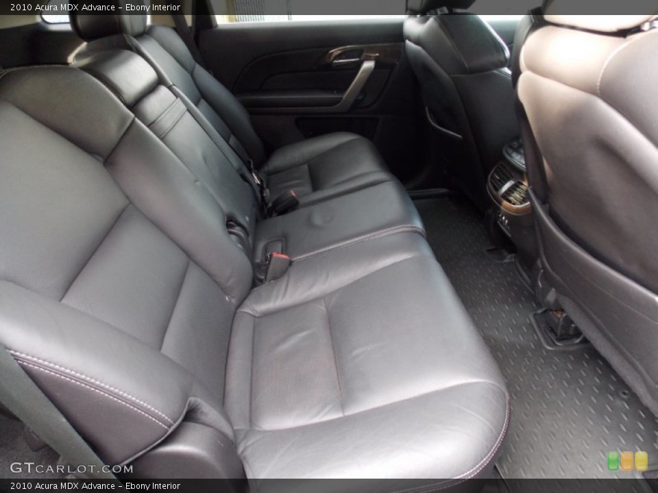 Ebony Interior Rear Seat for the 2010 Acura MDX Advance #76040616