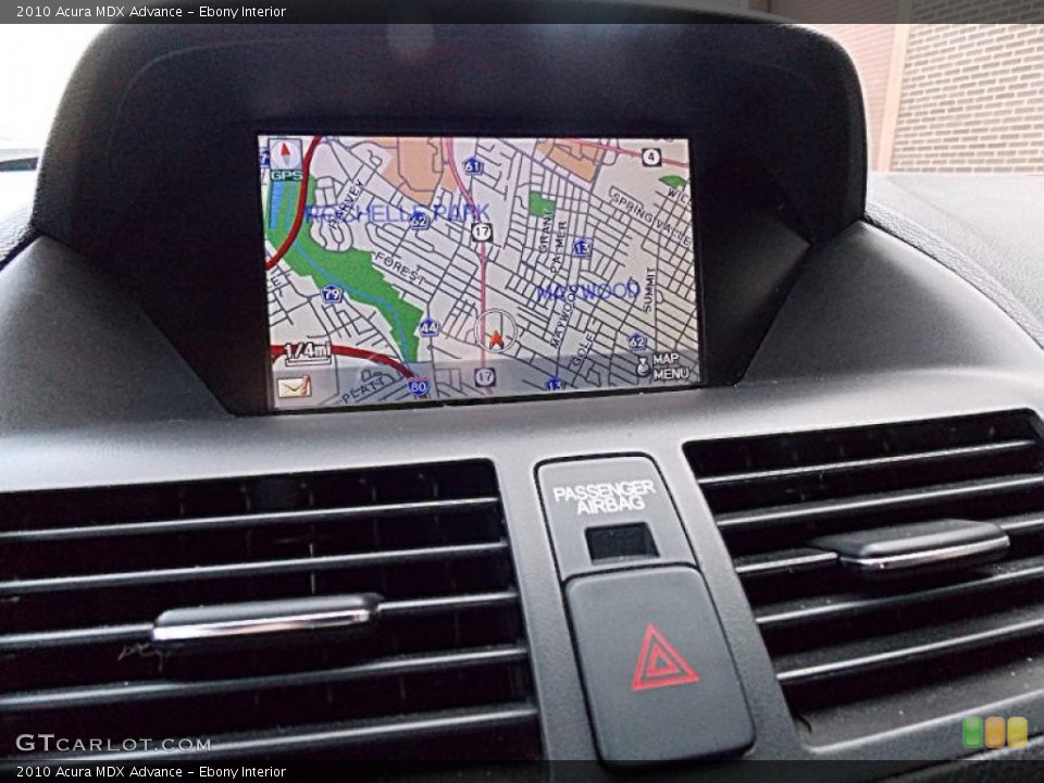 Ebony Interior Navigation for the 2010 Acura MDX Advance #76040660