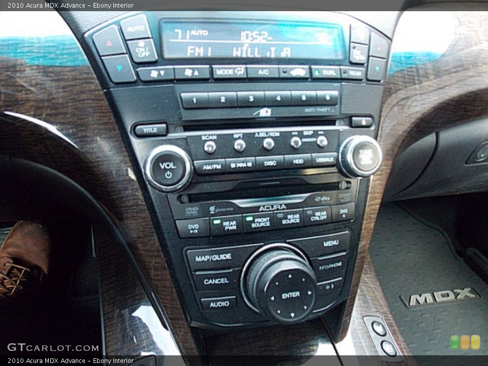 Ebony Interior Controls for the 2010 Acura MDX Advance #76040703