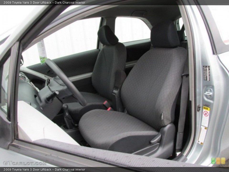Dark Charcoal Interior Front Seat for the 2009 Toyota Yaris 3 Door Liftback #76041161