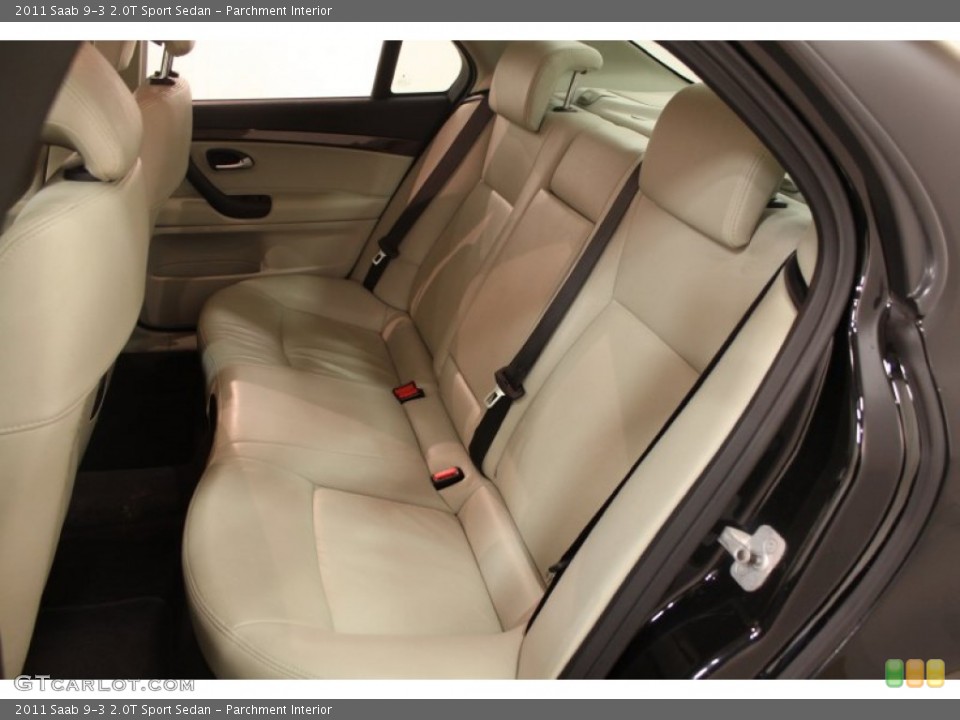 Parchment Interior Rear Seat for the 2011 Saab 9-3 2.0T Sport Sedan #76041897