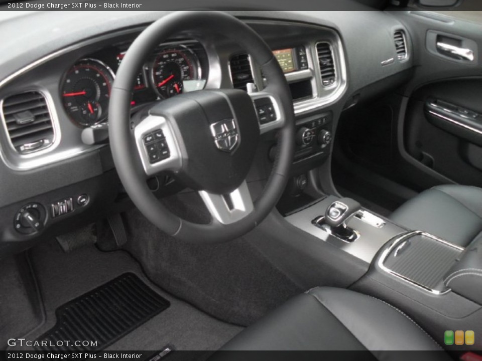 Black Interior Prime Interior for the 2012 Dodge Charger SXT Plus #76043010