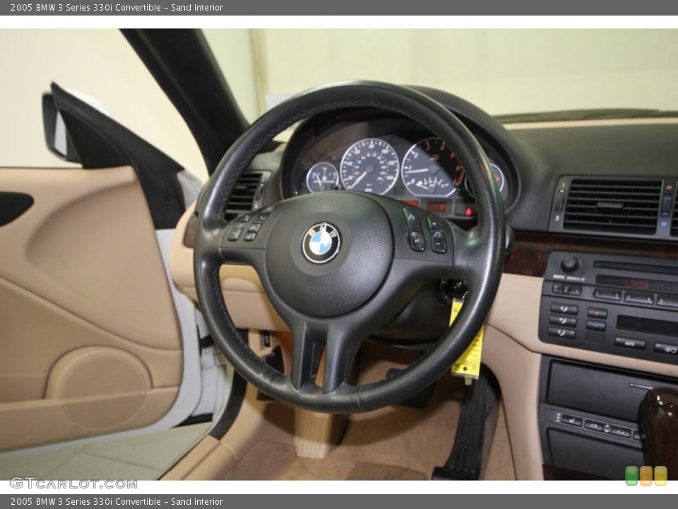 Sand Interior Steering Wheel for the 2005 BMW 3 Series 330i Convertible #76043568