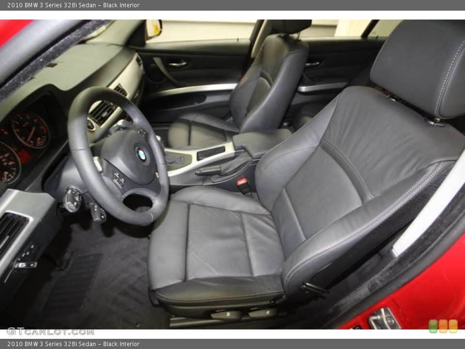 Black Interior Front Seat for the 2010 BMW 3 Series 328i Sedan #76044277