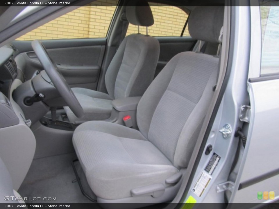 Stone Interior Front Seat for the 2007 Toyota Corolla LE #76044333