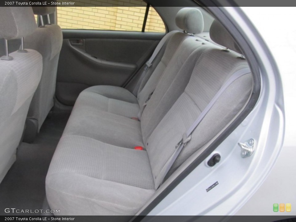 Stone Interior Rear Seat for the 2007 Toyota Corolla LE #76044348