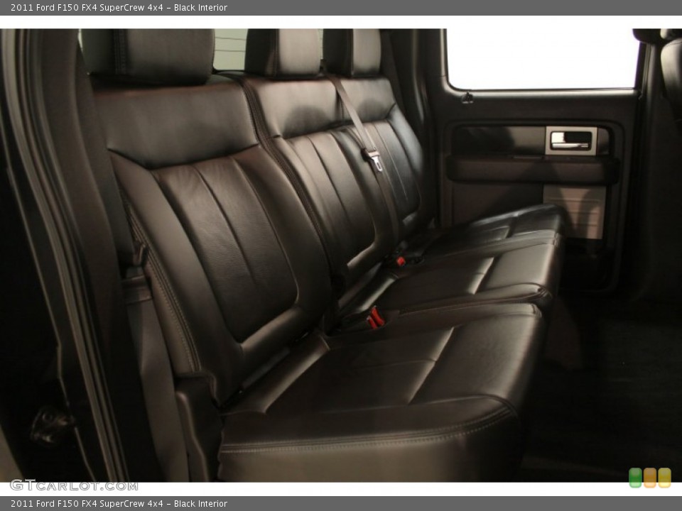 Black Interior Rear Seat for the 2011 Ford F150 FX4 SuperCrew 4x4 #76046526