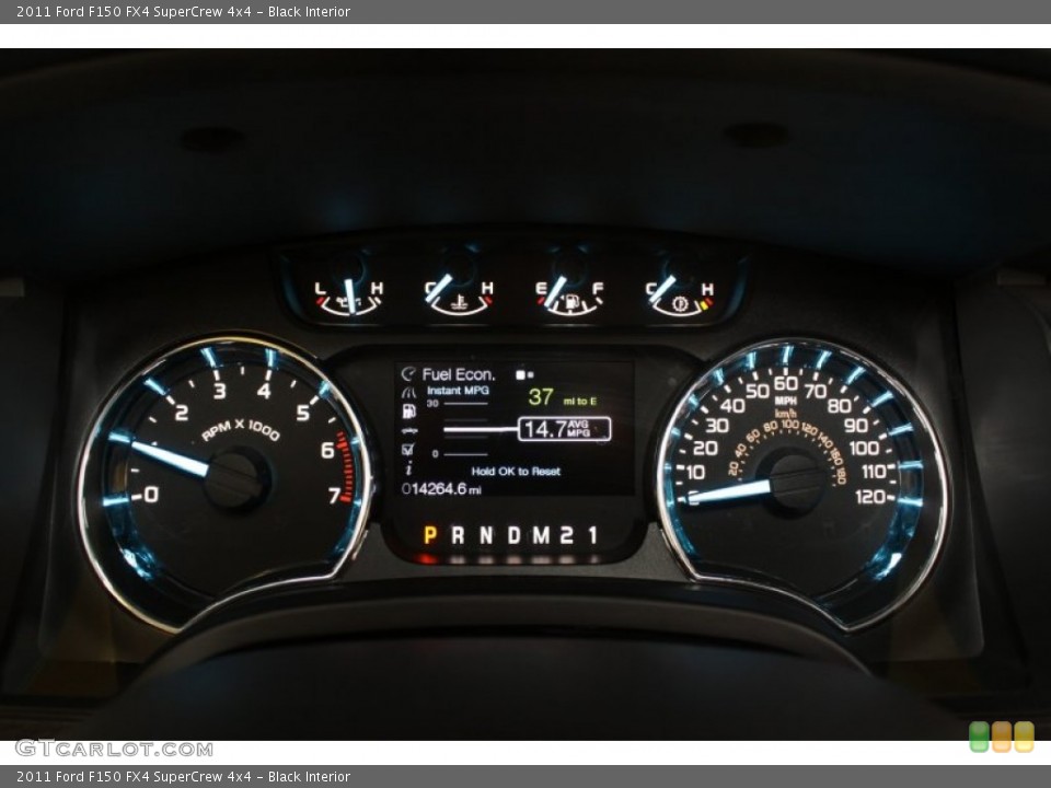 Black Interior Gauges for the 2011 Ford F150 FX4 SuperCrew 4x4 #76046750