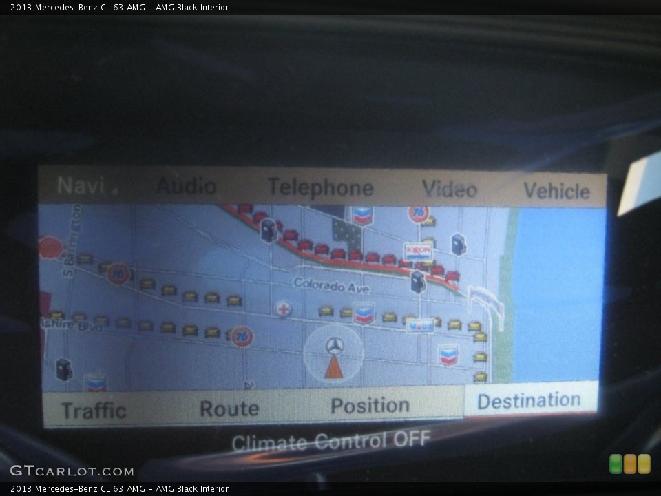 AMG Black Interior Navigation for the 2013 Mercedes-Benz CL 63 AMG #76049390