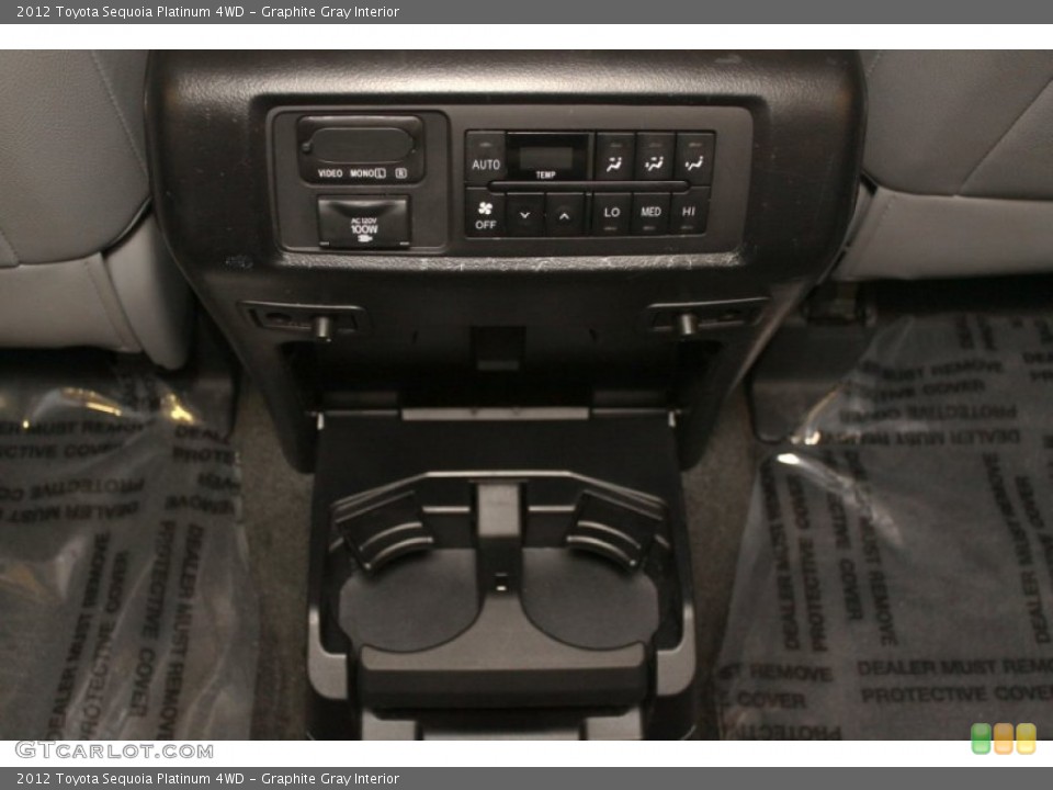 Graphite Gray Interior Controls for the 2012 Toyota Sequoia Platinum 4WD #76050969