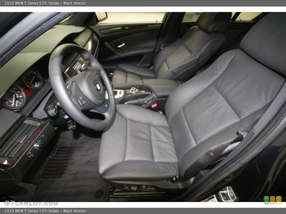 Black Interior Photo for the 2010 BMW 5 Series 535i Sedan #76051584