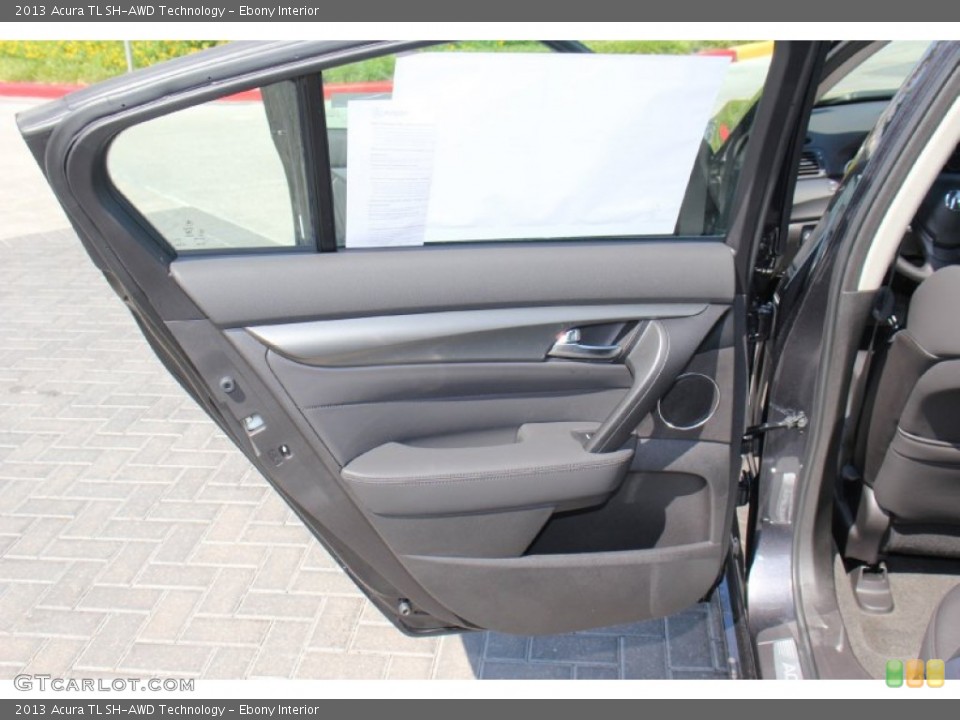 Ebony Interior Door Panel for the 2013 Acura TL SH-AWD Technology #76053820