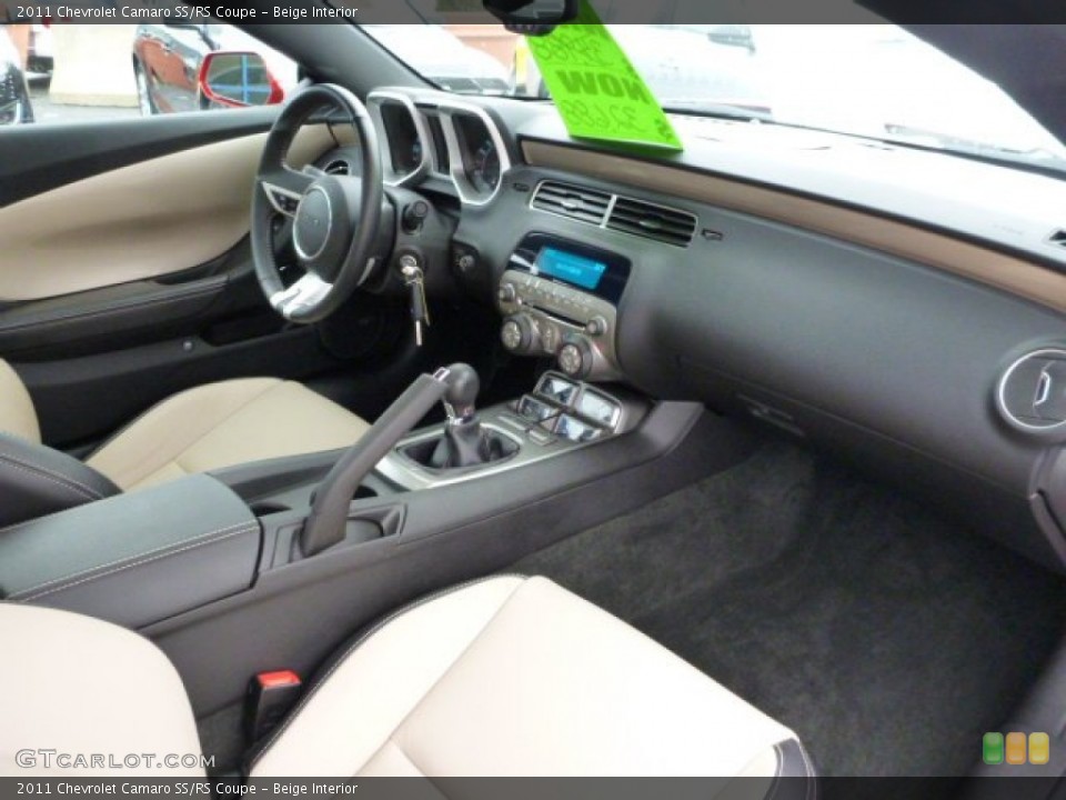 Beige Interior Dashboard for the 2011 Chevrolet Camaro SS/RS Coupe #76056224